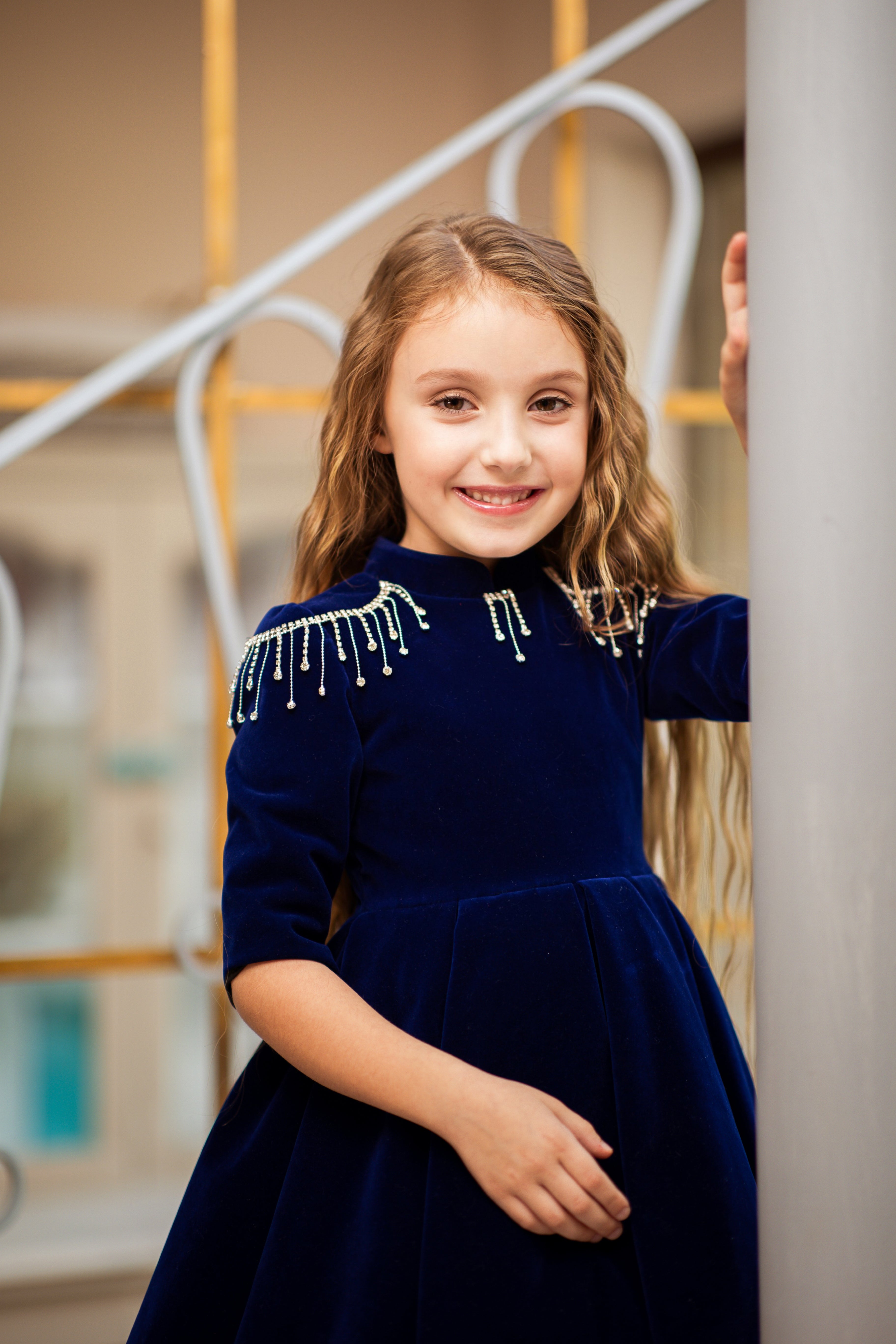 Elegant Burgundy Velvet Gown for Baby Girl | Children velvet Dress
